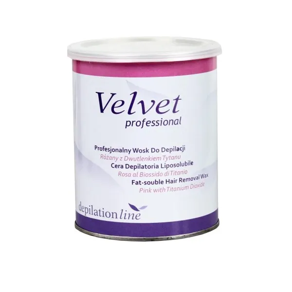 VELVET PROFESSIONAL WOSK DO DEPILACJI PUSZKA 800 ML RÓŻANY