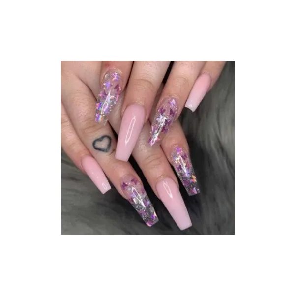 Ozdoba do paznokci kolorowe Motylki holo nail art foil Nr 3